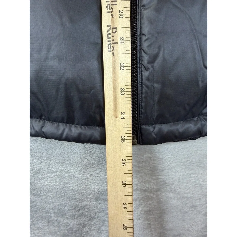 Lululemon Black Puffer Vest Womens Small Quilted Full Zip Hooded Run